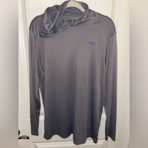 Reel Life “raised on the water” Gray Long Sleeve Rash Guard/Fishing Shirt